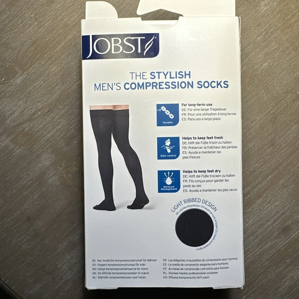 Jobst For Men Compression Stockings 15-20 mmhg Supports Therapeutic Therapy